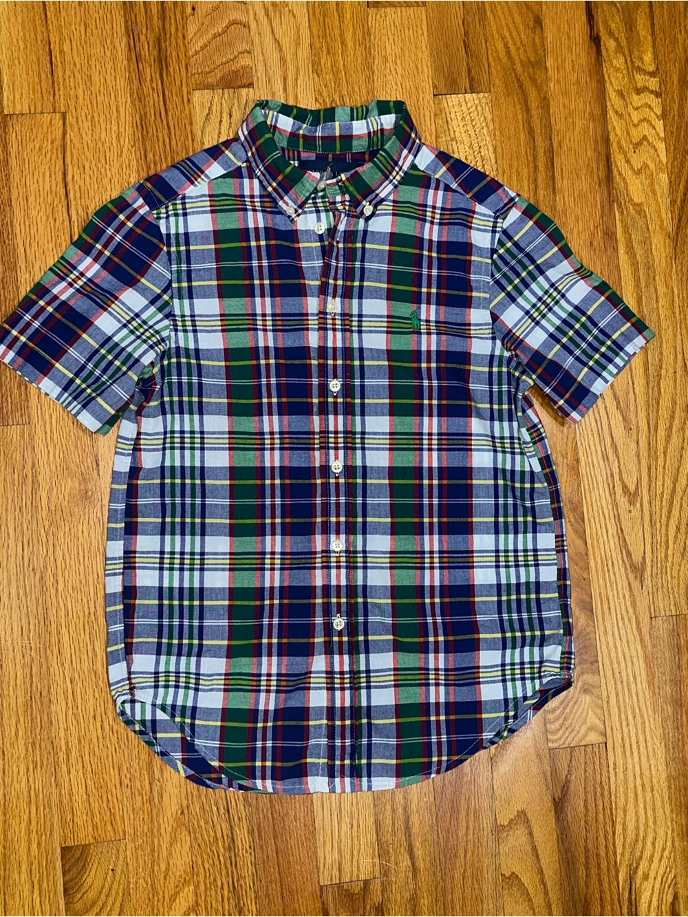 Ralph Lauren Boys Short-Sleeve Button-Down M 10/12